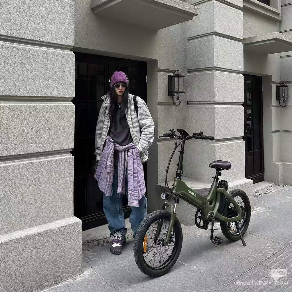 MIHOGO LX3.0 전기 자전거 | 스타일리시한 한국 여성 라이더