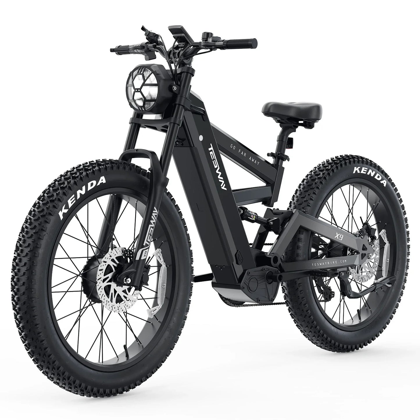 TESWAY X9 AWD - 4000W Dual Motors Electric Mountain Bike