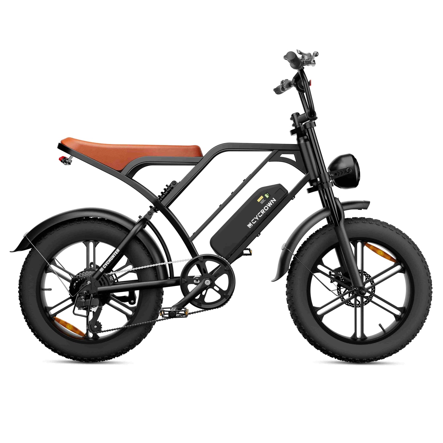 CYCROWN Hunter 20 Retro Electric Dirt Bike 750W Motor 48V 13+13Ah Dual Batteries