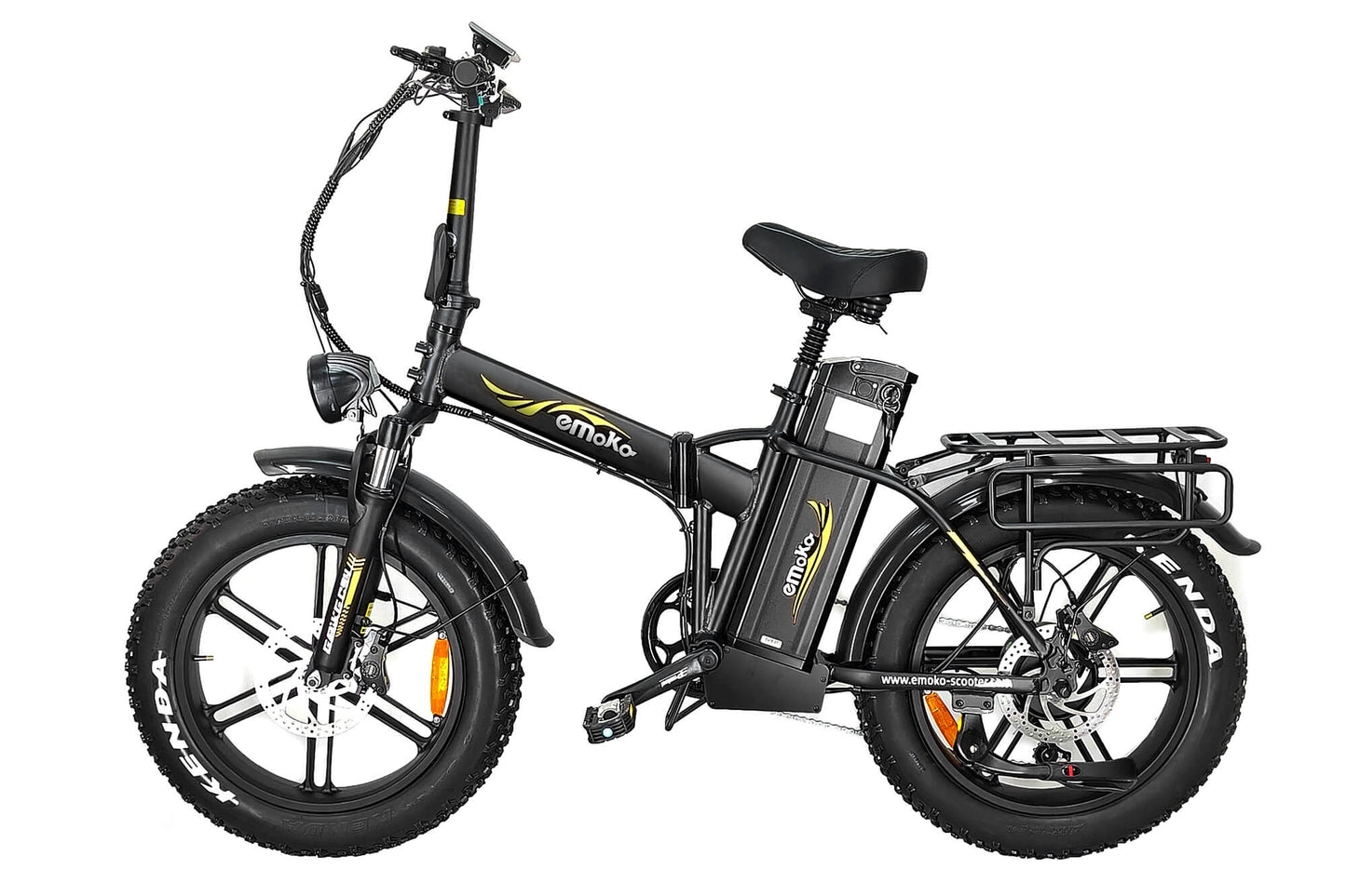 Emoko C94 Cargo Food Delivery ebike 150-200KM Long Range 48V 20*4 Inch Fat Tire Electric Bicycle