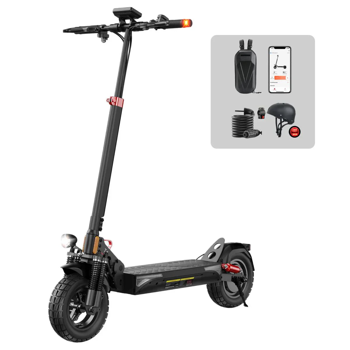 ISINWHEEL T4 10 Off-road Electric Scooter 1000W Motor 42V 12.5Ah Battery (ABE)