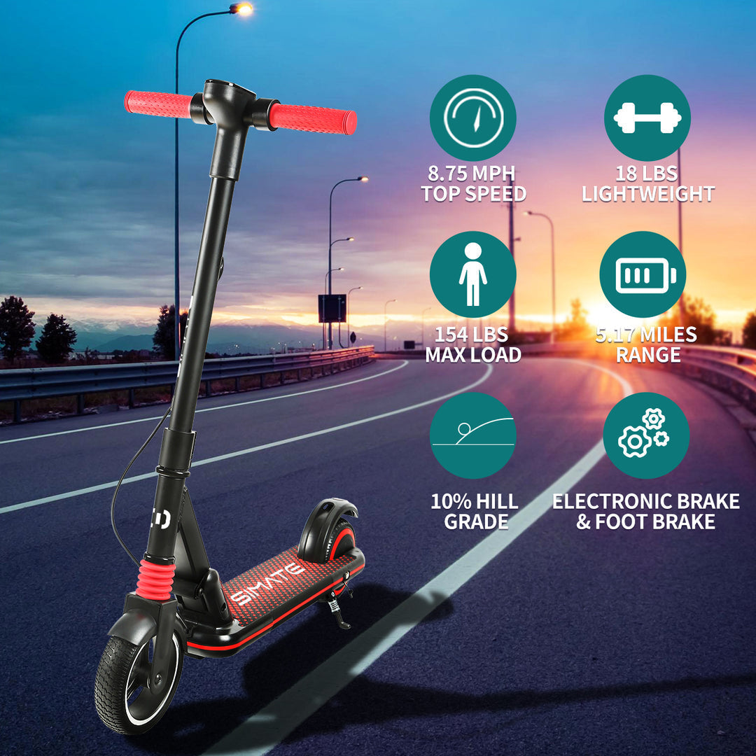 SIMATE S3 Kid's Foldable Electric Scooter Combo