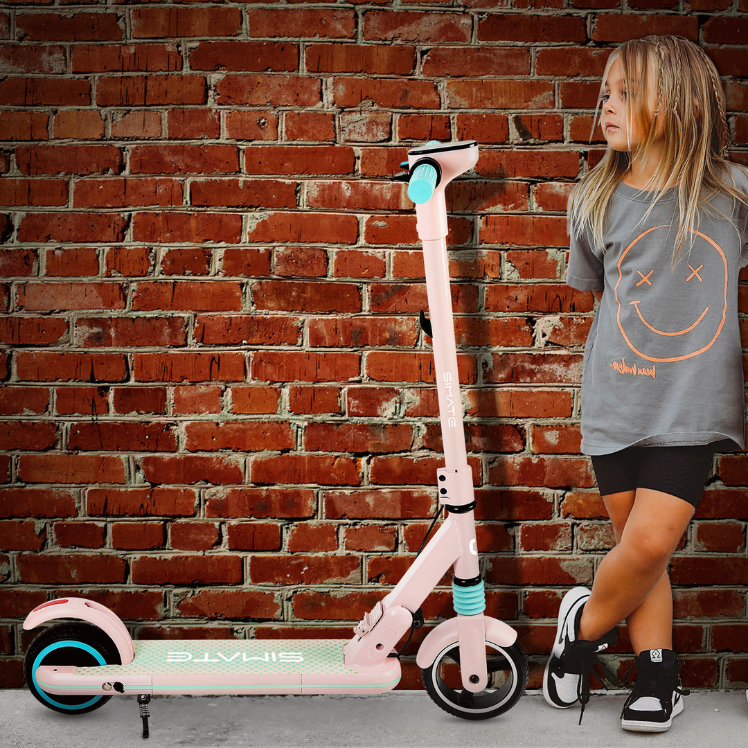 SIMATE S3 Kid's Foldable Electric Scooter Combo