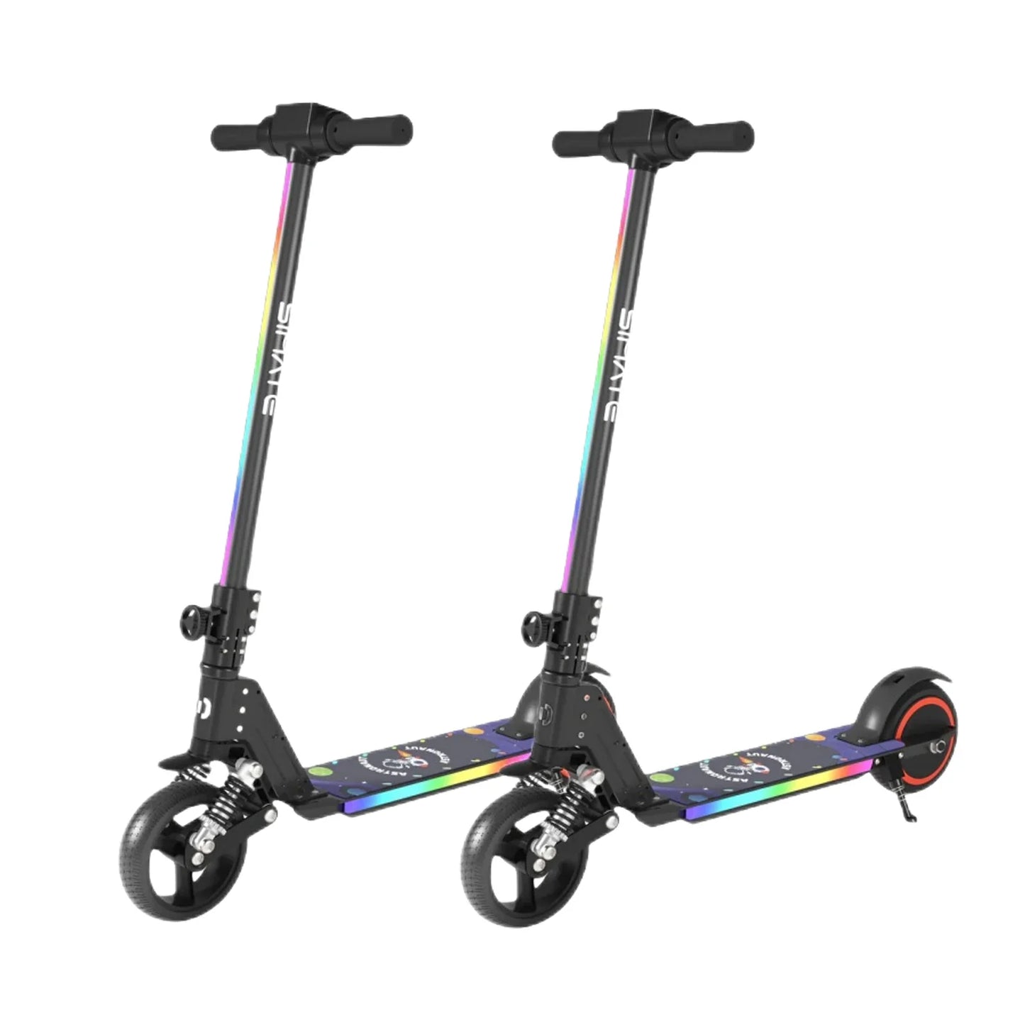 SIMATE S5 6.5 Kid's Foldable Colorful Body Lights Electric Scooter 130W Motor 24V 2.5Ah Battery (New)