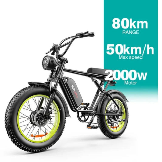 EMOKO C91 20 Fat Tire Electric All-Terrain Bike 2*1000W Dual Motor 48V 20Ah Battery
