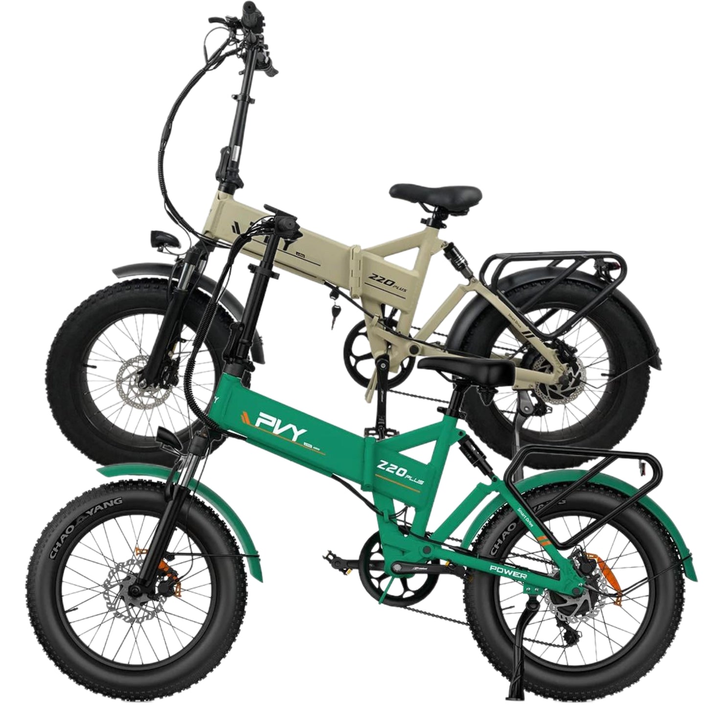 PVY Z20 Plus Fat Tire Electric Folding Bike 1000W Motor Combo