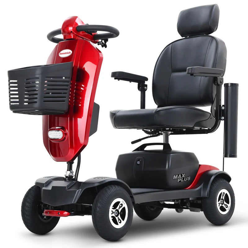 SWEETRICH MAX PLUS 9″ 4 Wheel Electric Mobility Scooter | 300W . 24V 20Ah