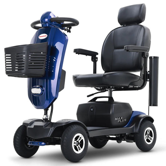 SWEETRICH MAX PLUS 9″ 4 Wheel Electric Mobility Scooter | 300W . 24V 20Ah