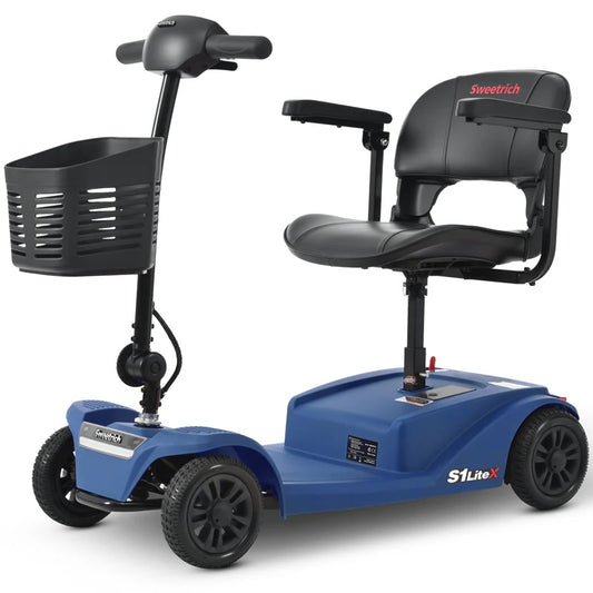 SWEETRICH S1 LITEX 8″ 4 Wheel Electric Mobility Scooter | 250W. 24V 12Ah