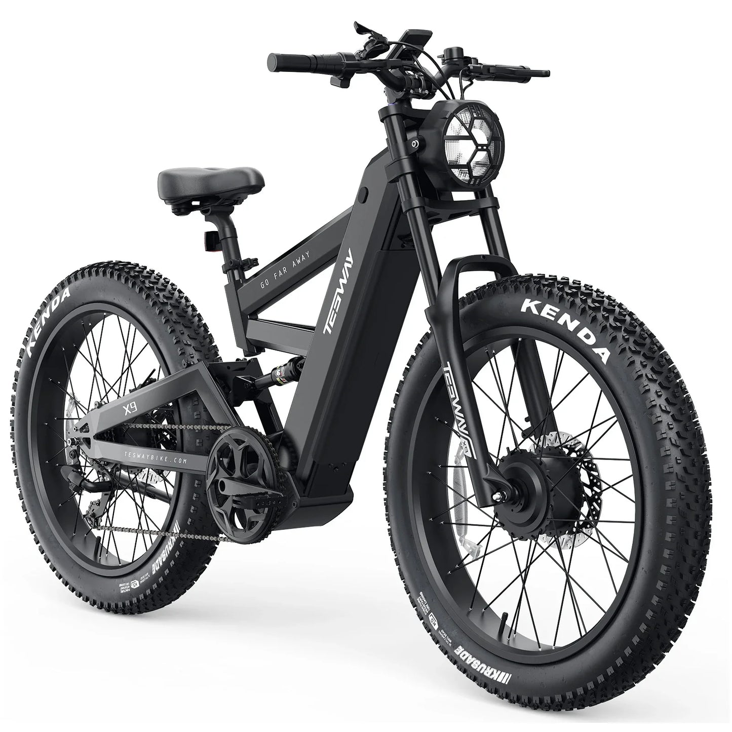 TESWAY X9 AWD - 4000W Dual Motors Electric Mountain Bike