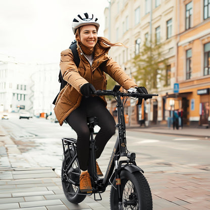 CYCROWN Free 20 Step-Thru Fat Tire All-Terrain Electric Bike 1000W Peak Motor 48V 15.6Ah Battery