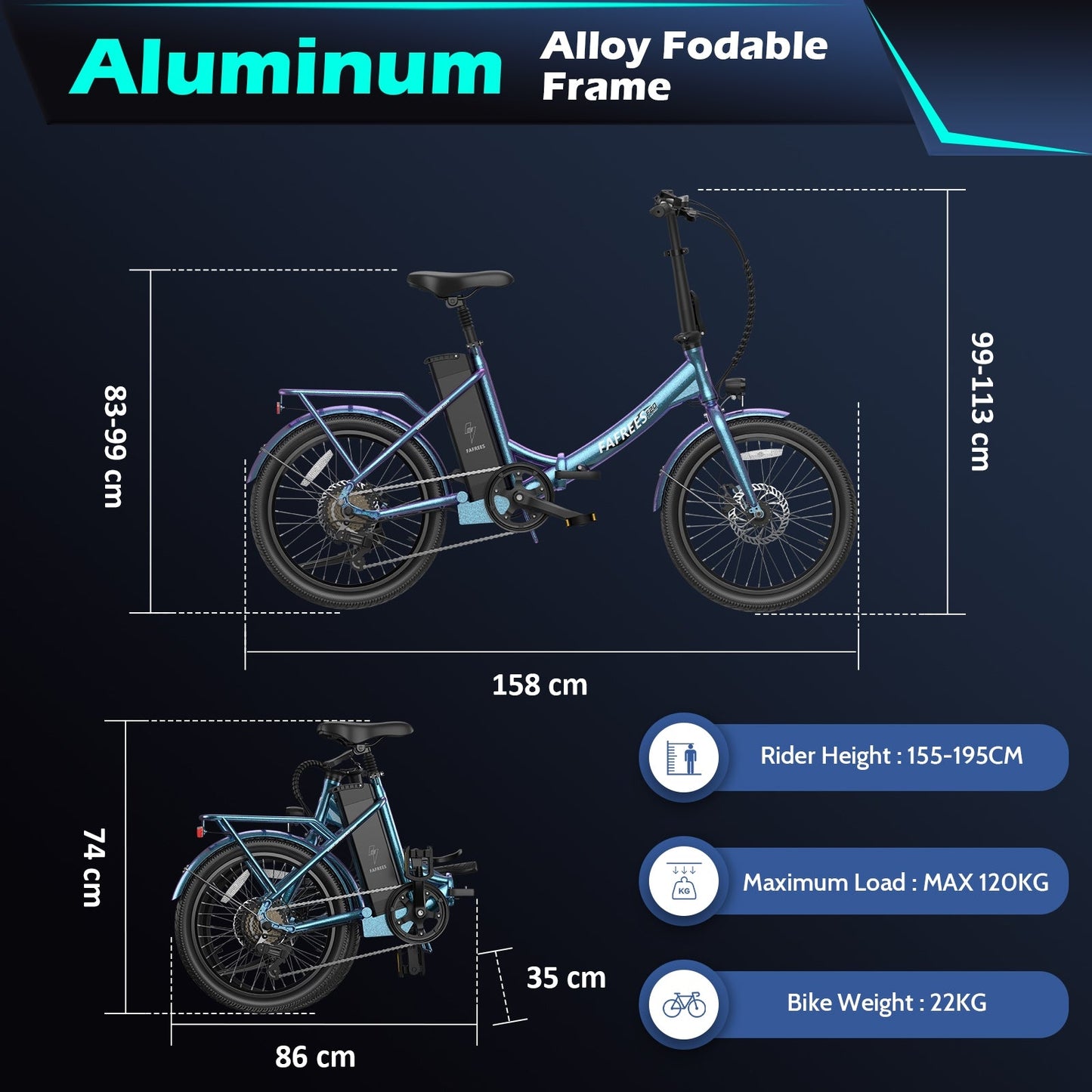 [EU]FAFREES F20 Lasting Folding City Ebike