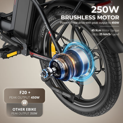 [EU] FAFREES F20+ Foldable 20 Fat-tire E-Bike