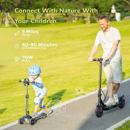 ISCOOTER IK2 3-Wheel Electric Scooter For Kids 70W Motor 18V 2Ah Battery