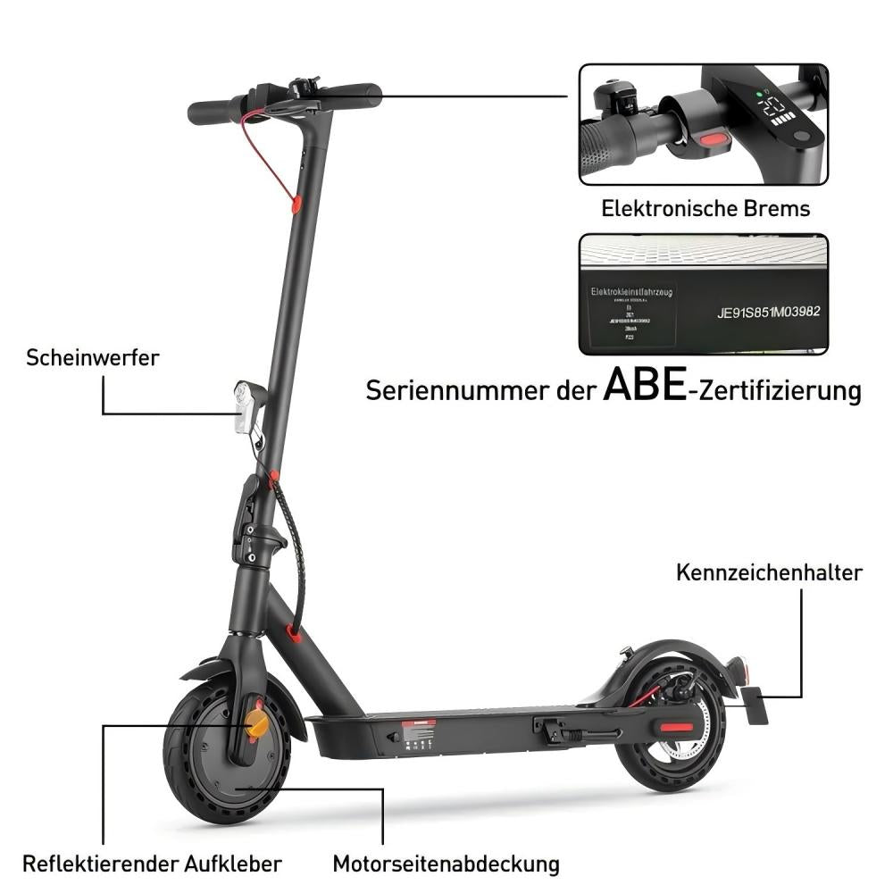 ISINWHEEL E9 8.5 Commuting Electric Scooter 350W Motor 36V 7.5Ah Battery (ABE)