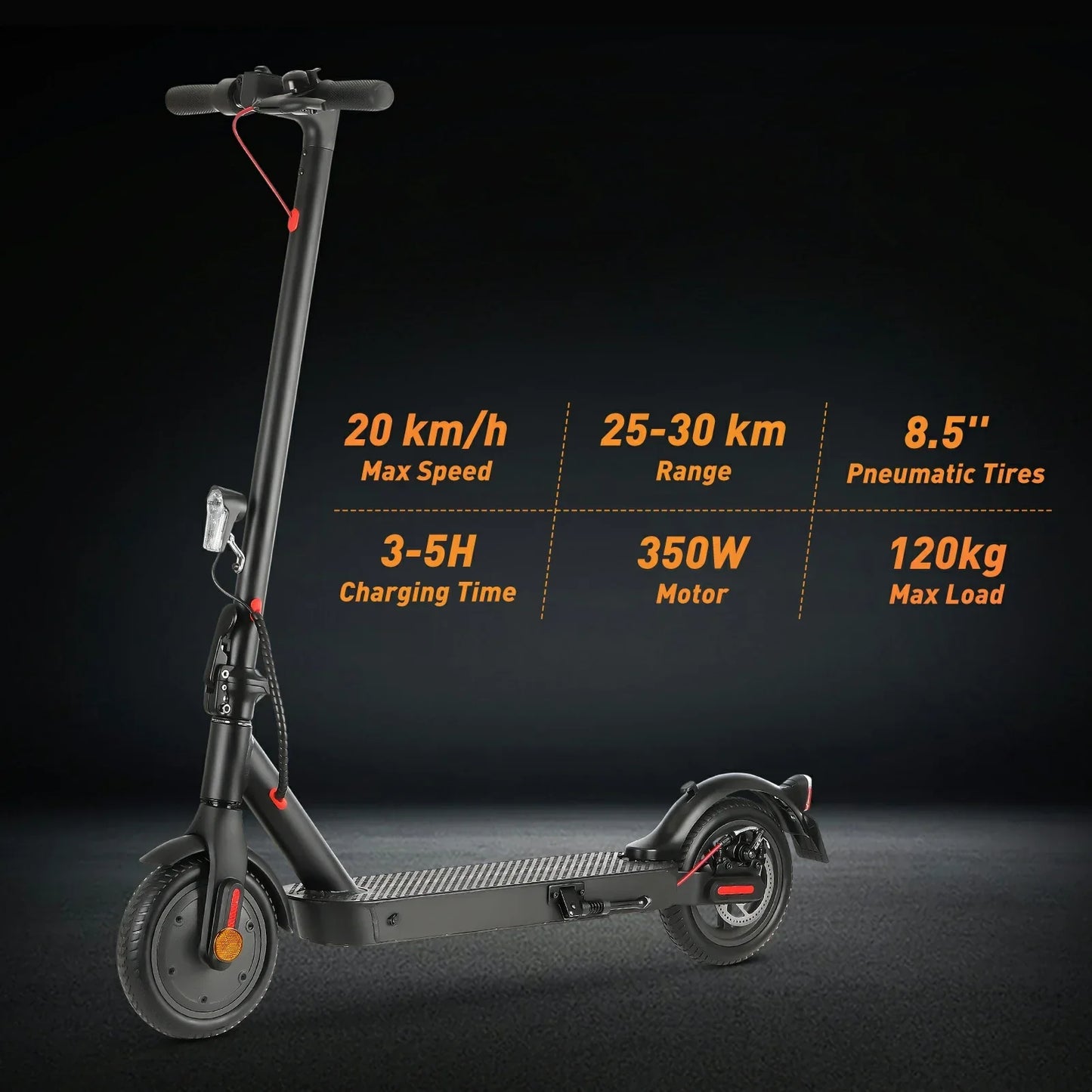 ISINWHEEL E9 Pro 8.5 Commuting Electric Scooter 350W Motor 36V 7.5Ah Battery (ABE)