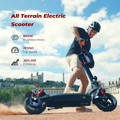ISINWHEEL GT2 11 Folding Off-Road Electric Scooter 800W Motor 48V 15Ah Battery