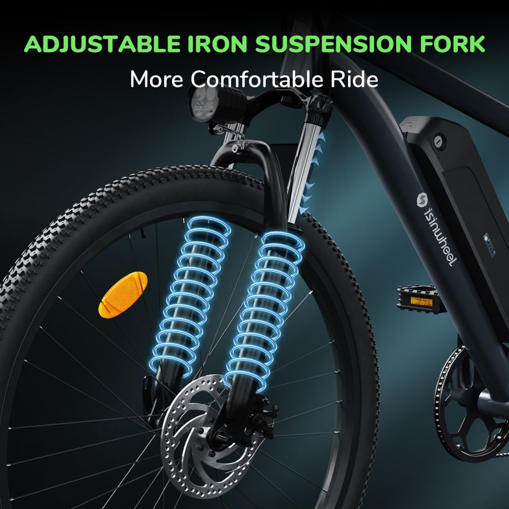 ISINWHEEL M10 26 Commuter Electric Bike 500W Motor 36V 10.4Ah Battery