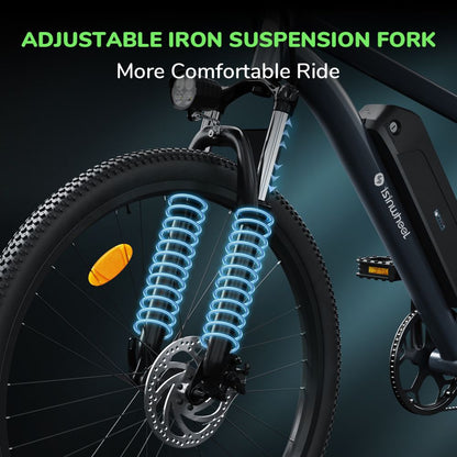 ISINWHEEL M10 26 Commuter Electric Bike 500W Motor 36V 10.4Ah Battery