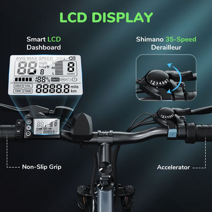 ISINWHEEL M10 26 Commuter Electric Bike 500W Motor 36V 10.4Ah Battery