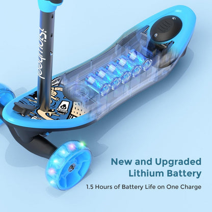 ISINWHEEL Mini Pro Kids 3 Wheel Electric Scooter 60W Motor 12.8-14.6V 5Ah Battery (2 IN 1 Design)