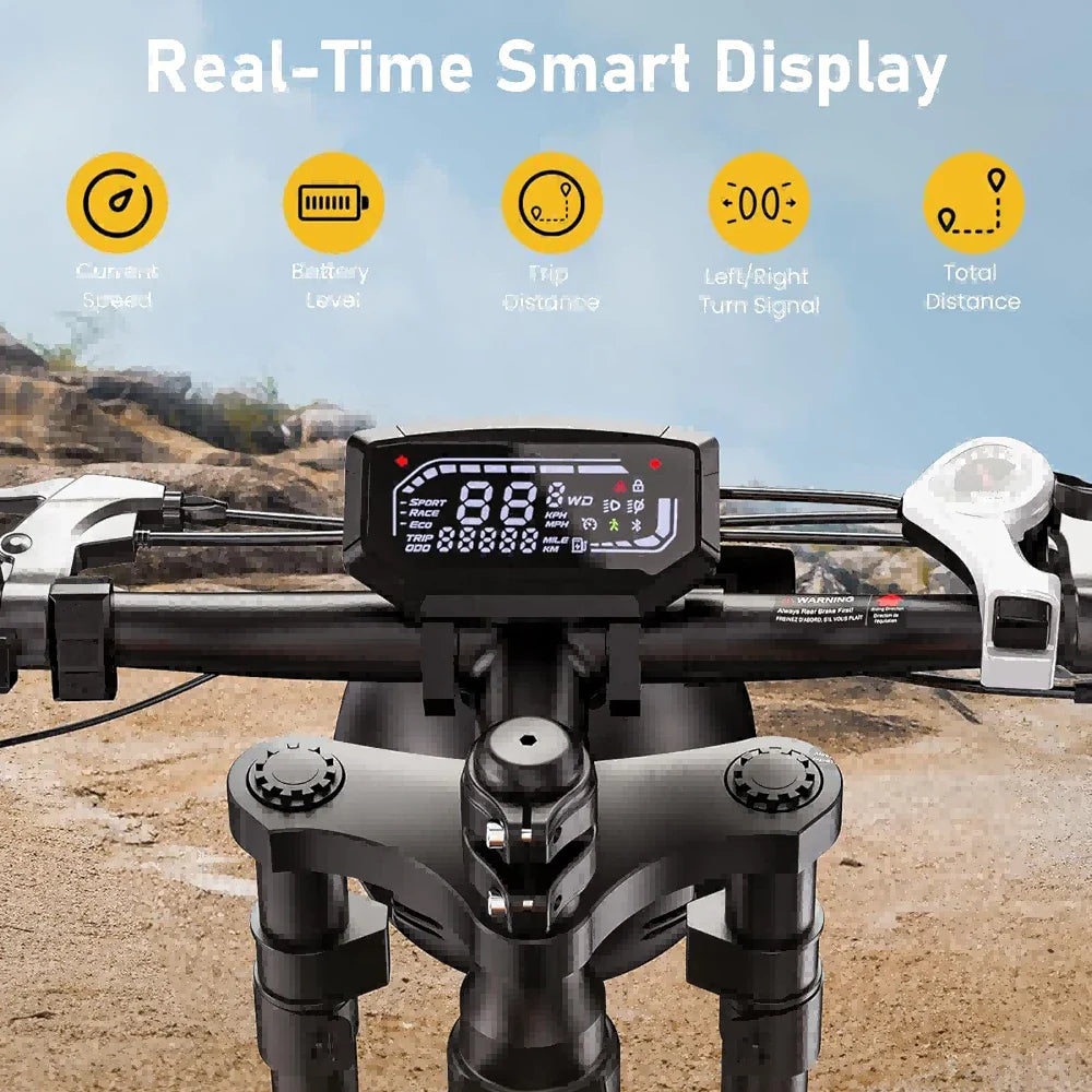 ISINWHEEL R6 20 Retro Fat Tire Electric Dirt Bike 1500W Motor 48V 13Ah Battery