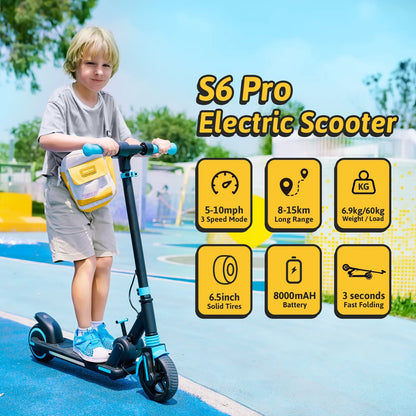 ISINWHEEL S6 Pro 6.5 Kids Foldable Electric Scooter 150W Motor 21.6V 5Ah Battery