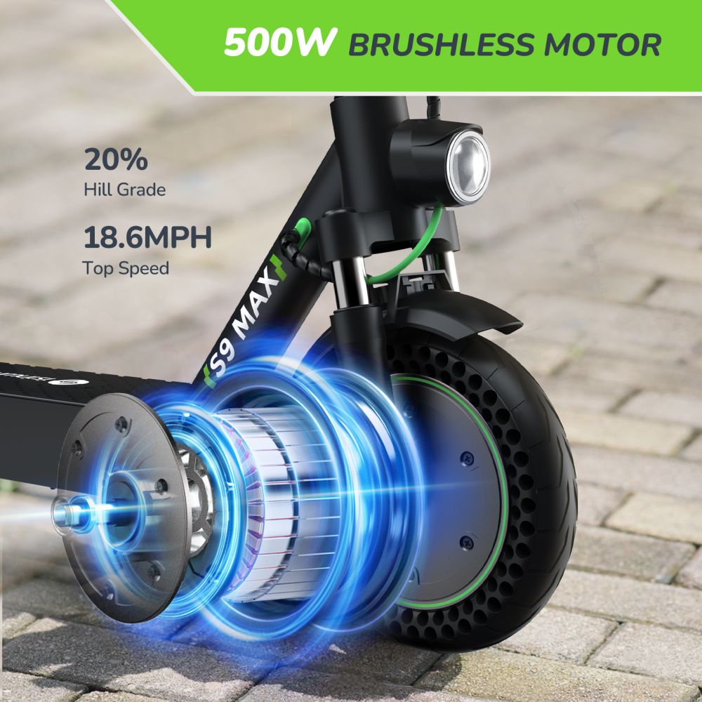 ISINWHEEL S9 Max 10 Folding Commuting Electric Scooter 500W Motor 42V 10Ah Battery