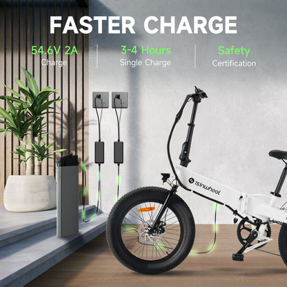 ISINWHEEL U5 20 Folding Electric Bike 500W Motor 48V 7.8Ah Battery