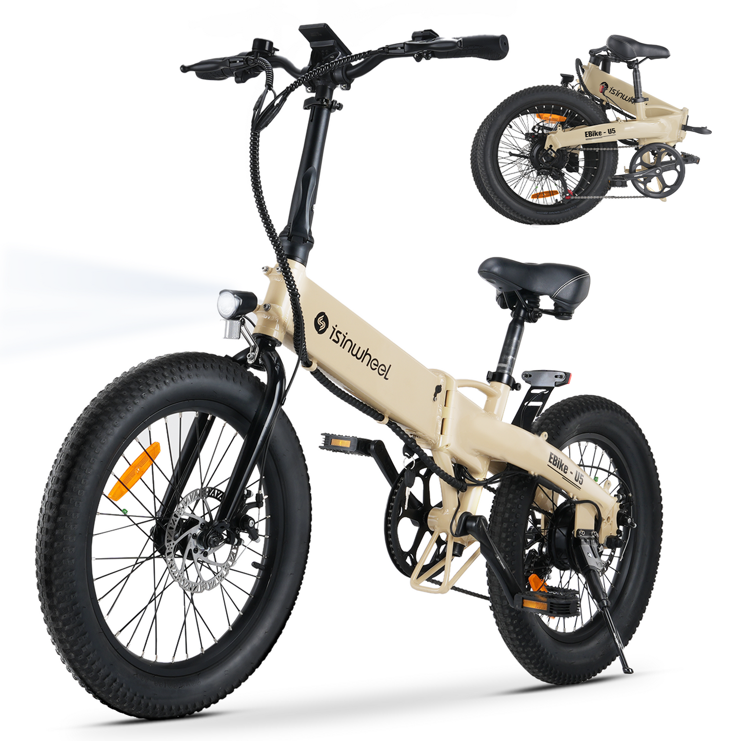 ISINWHEEL U5 20 Folding Electric Bike 500W Motor 48V 7.8Ah Battery