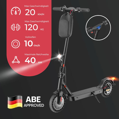 ISINWHEEL E9 8.5 Commuting Electric Scooter 350W Motor 36V 7.5Ah Battery (ABE)