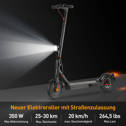 ISINWHEEL E9 8.5 Commuting Electric Scooter 350W Motor 36V 7.5Ah Battery (ABE)