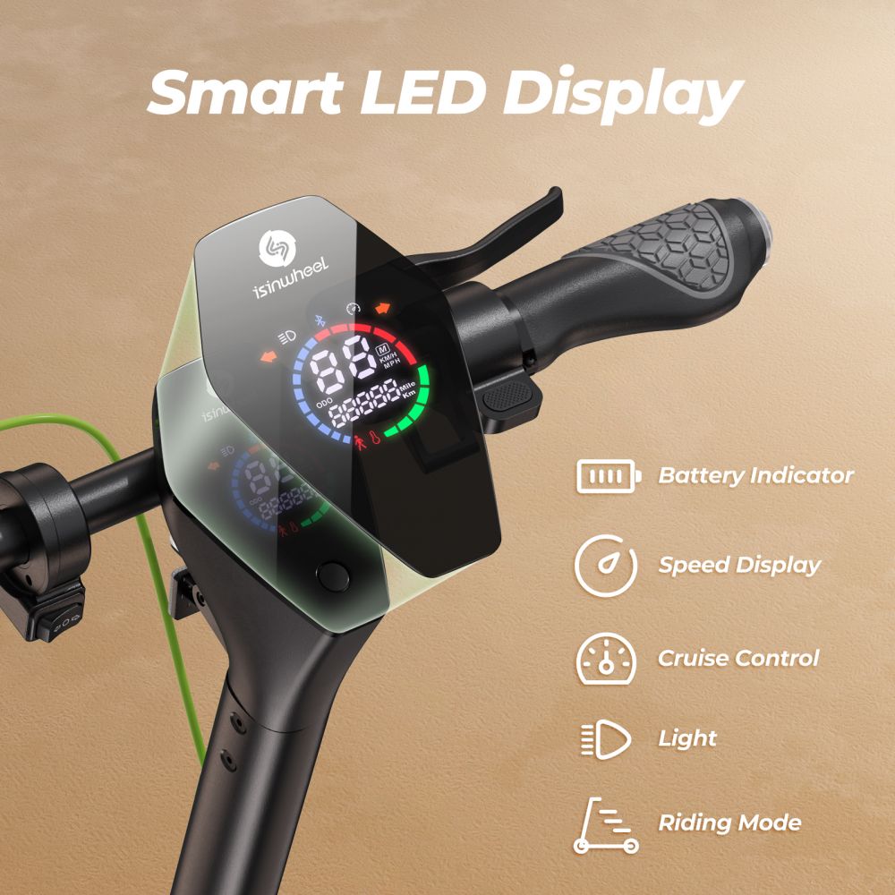 ISINWHEEL S10 Plus 10 Commuting Electric Scooter 750W Motor 42V 15Ah Battery