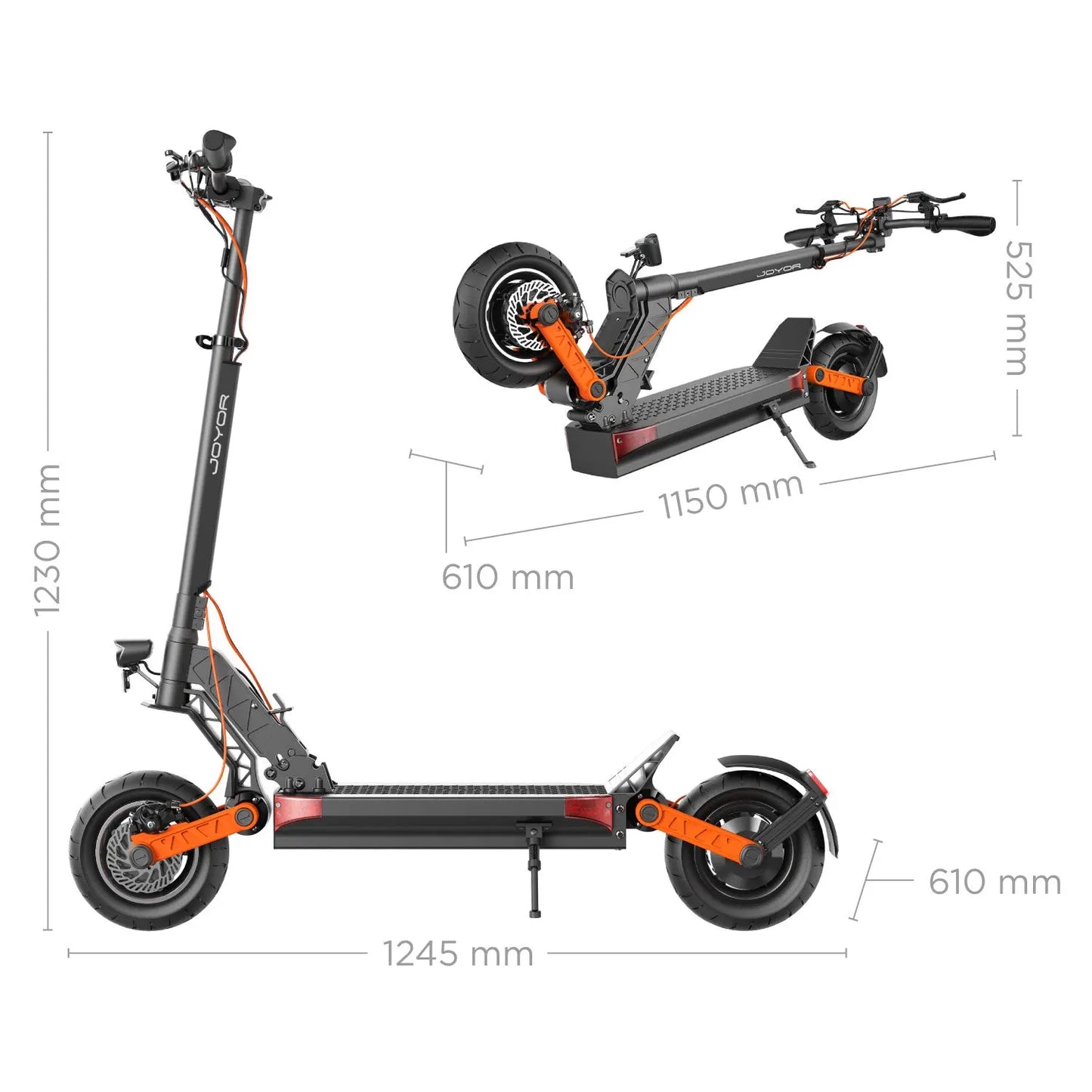 JOYOR S5-Z Off-Road Electric Folding Scooter 600W Combo (US)