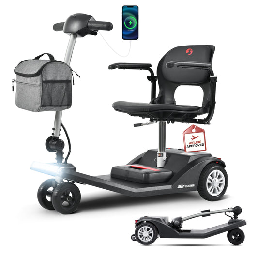 SWEETRICH AIR CLASSIC 7.5&#8243; 3 Wheel Electric Mobility Scooter | 250W. 24V 12Ah