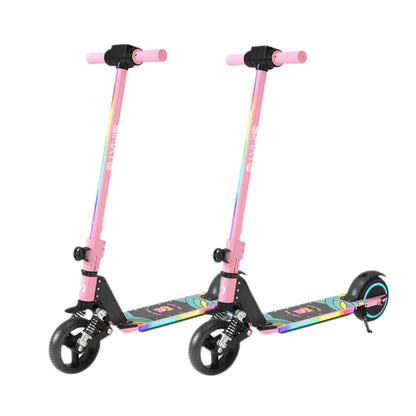 SIMATE S5 6.5 Kid's Foldable Colorful Body Lights Electric Scooter 130W Motor 24V 2.5Ah Battery (New)