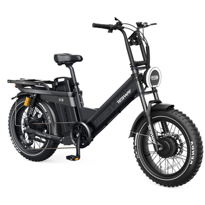 TESWAY X5 AWD Step-Thru E-Bike – Easy Mount 3000W Dual Motor