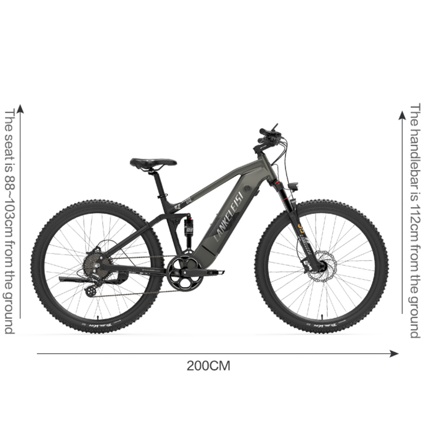 LANKELEISI RX600 Pro 29 inches Full suspension electric mountain bike