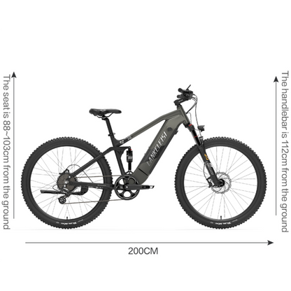 LANKELEISI RX600 Pro 29 inches Full suspension electric mountain bike