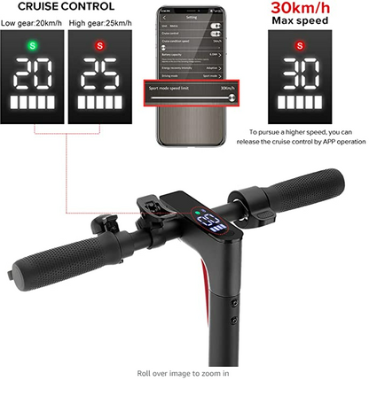 EMOKO HT-T4 Max 10 Folding Electric Scooter 350W(Peak 500W) Motor 36V 15Ah Battery With APP