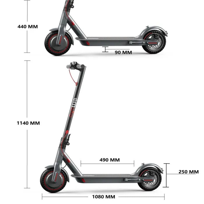 EMOKO HT-T4 Pro 8.5 Folding Electric Scooter 350w Motor 36V 10.4Ah Battery With APP