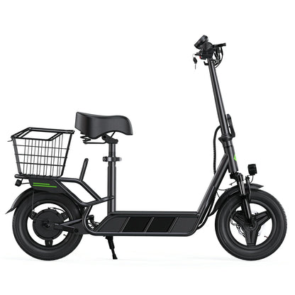 ISINWHEEL HyperX 14 Electric Scooter with Seat & Basket 700W Motor 48V 10Ah Battery