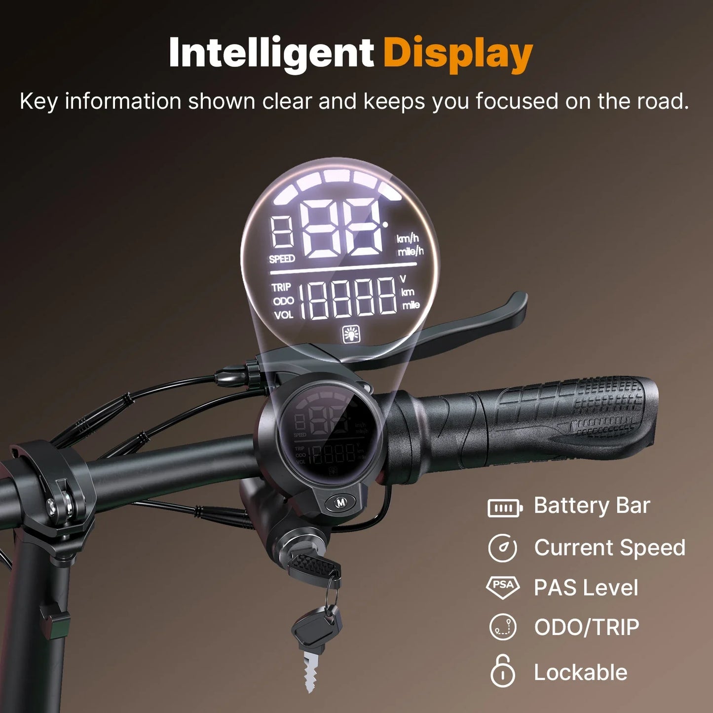 ISINWHEEL HyperX 14 Electric Scooter with Seat & Basket 700W Motor 48V 10Ah Battery