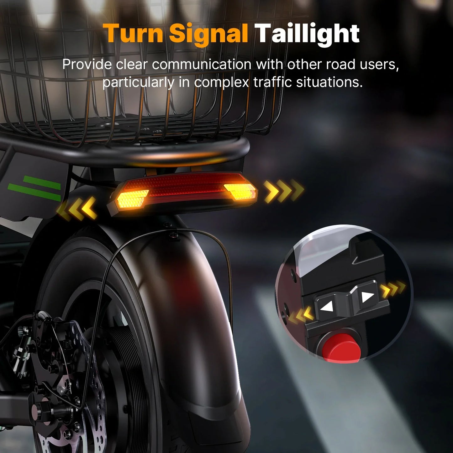 ISINWHEEL HyperX 14 Electric Scooter with Seat & Basket 700W Motor 48V 10Ah Battery