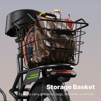 ISINWHEEL HyperX 14 Electric Scooter with Seat & Basket 700W Motor 48V 10Ah Battery